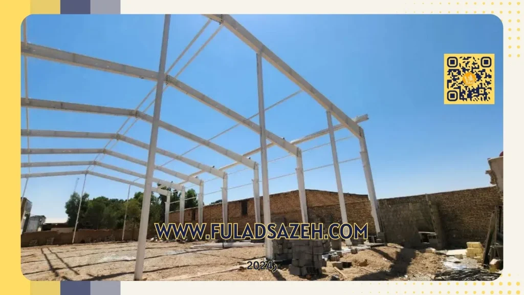 سوله با دهانه 25 متری جرثقیل 5 تن - 09132860726