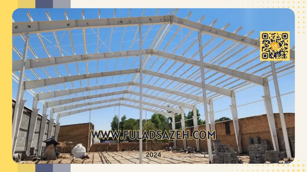 سوله با دهانه 25 متری جرثقیل 5 تن - 09132860726