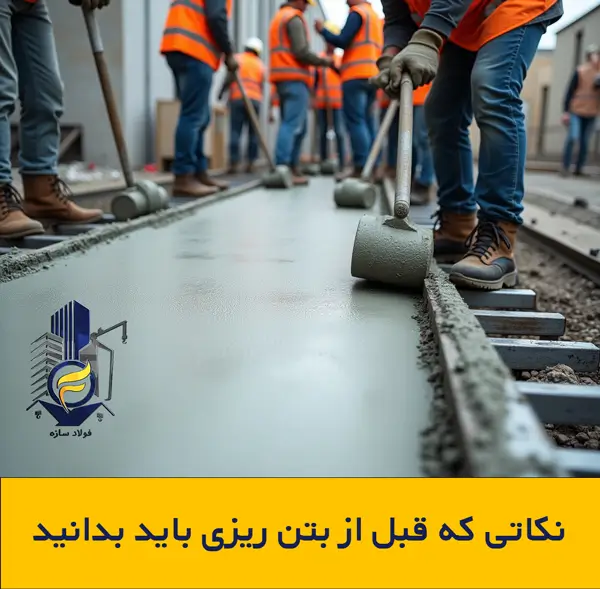 نکاتی که قبل از بتن ریزی باید بدانید