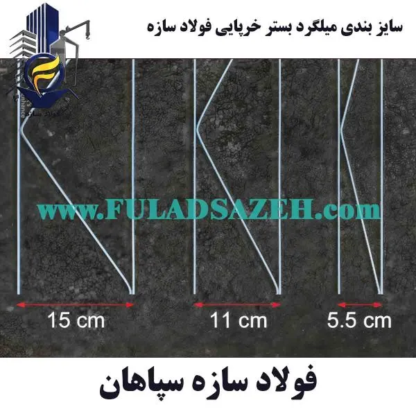 خرید قلاب گالوانیزه برای نصب میلگرد بستر